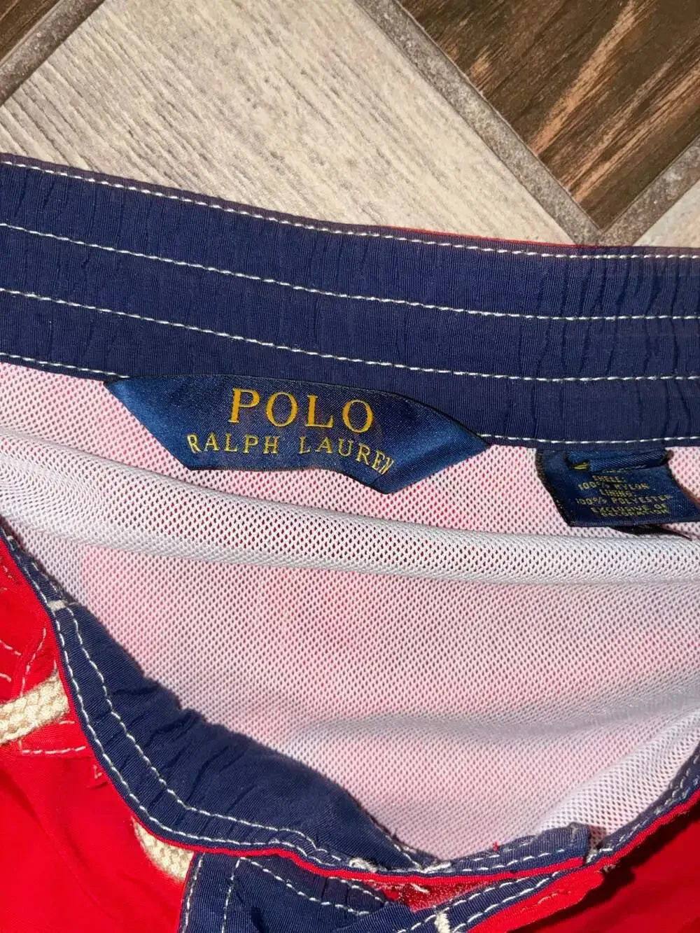 Polo Ralph Lauren Red Kailua Cargo Swim Shorts Men's Size M